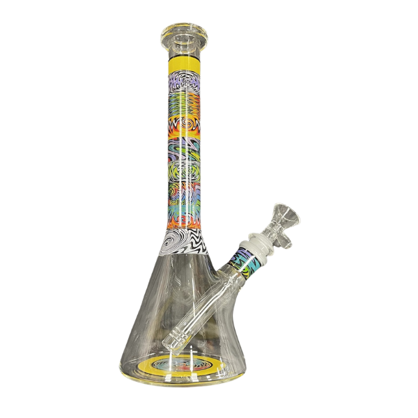 AL WP Beaker Silo 10" / Swirl Wig Wag Yellow